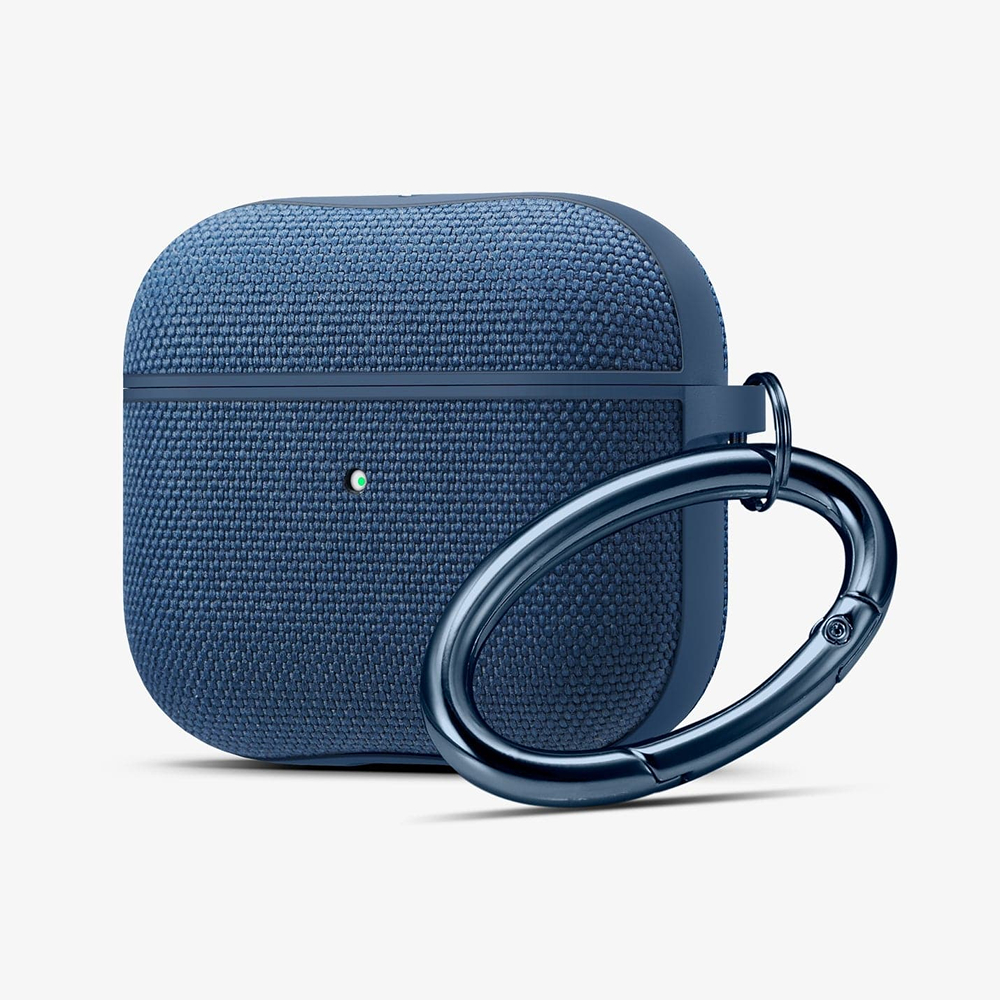  Чехол SPIGEN Urban fit Apple Airpods 3 black пластик/ ткань синий